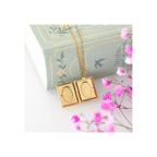 Book Shaped Locket Necklace in Gift Box
