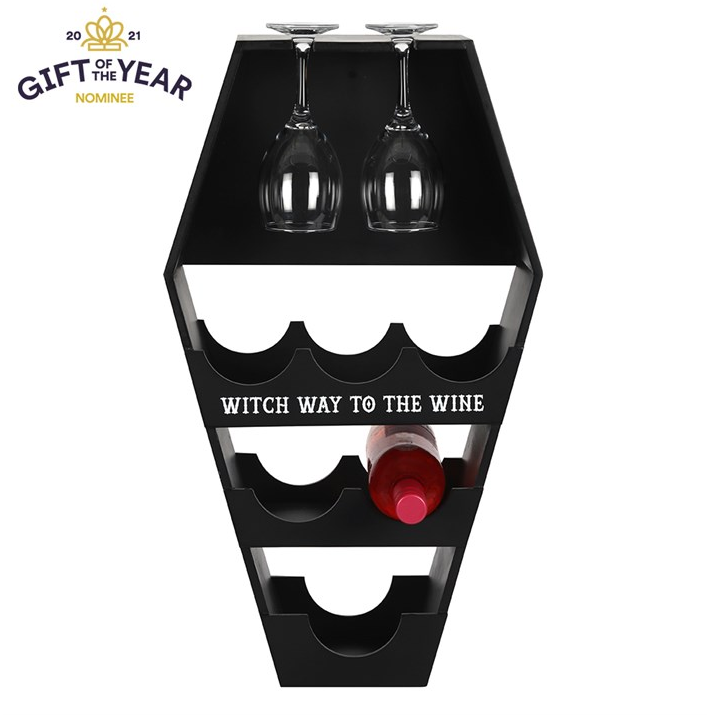 Coffin Wine Shelf