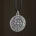 Vegvisir Viking Compass Viking Cord Necklace