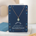 Hand of Hamsa Necklace on Greeting Card