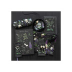 Deadly Nightshade Necklace with Black Obsidian on Greeting Card