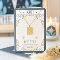The Star Vintage Tarot Necklace on Greeting Card