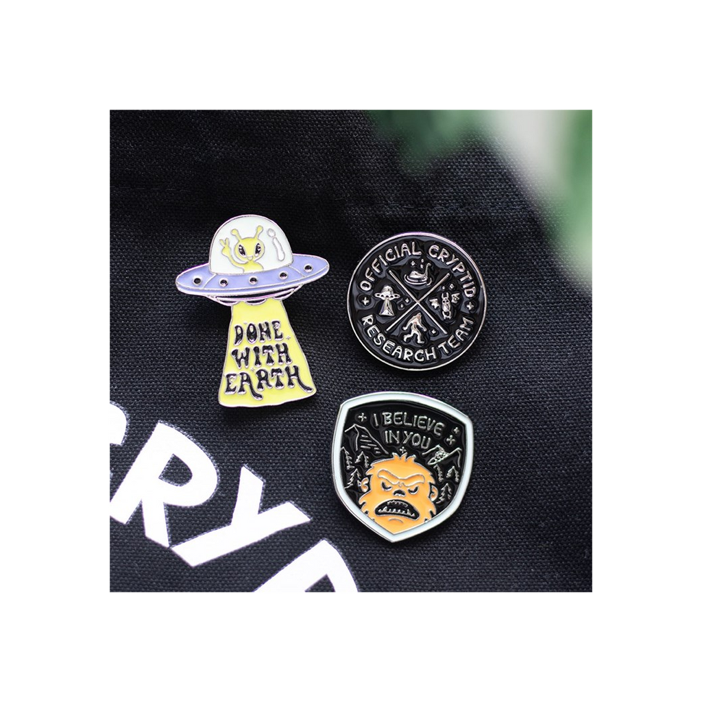 Cryptid Research Team Enamel Pin Badge