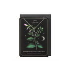 Deadly Nightshade Necklace with Black Obsidian on Greeting Card