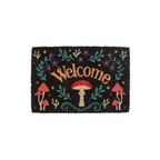 Black Mushroom Welcome Doormat