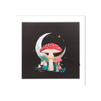 Forest Mushroom Light Up Canvas Plaque