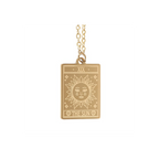 The Sun Vintage Tarot Necklace on Greeting Card