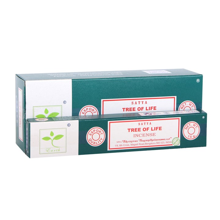 6 Packs of Tree of Life Earth Incense by Satya