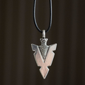 Arrowhead of Strength Viking Cord Necklace
