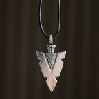 Arrowhead of Strength Viking Cord Necklace