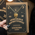 Talking Board Planchette Necklace Greeting Card