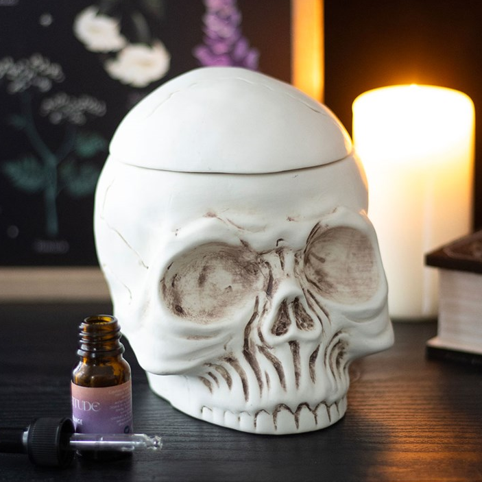 Weathered Skull Oil Burner and Wax Warmer