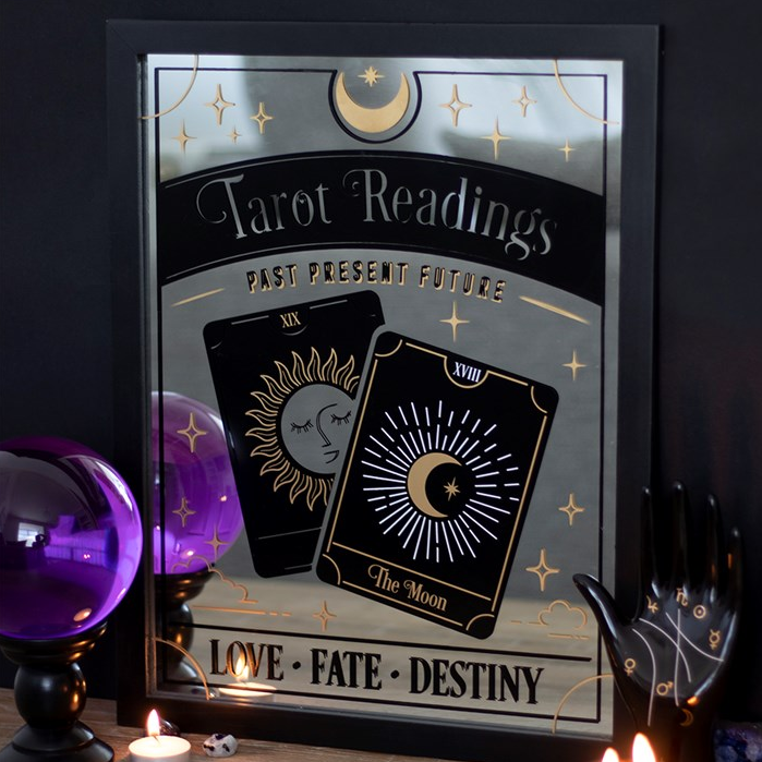 Tarot Readings Mirrored Wall Hanging