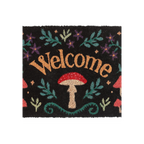 Black Mushroom Welcome Doormat