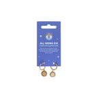 Gold Toned All Seeing Eye Earrings